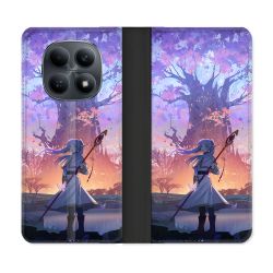 Housse Cuir Portefeuille Pour Xiaomi Redmi Note 15 4G Manga Frieren