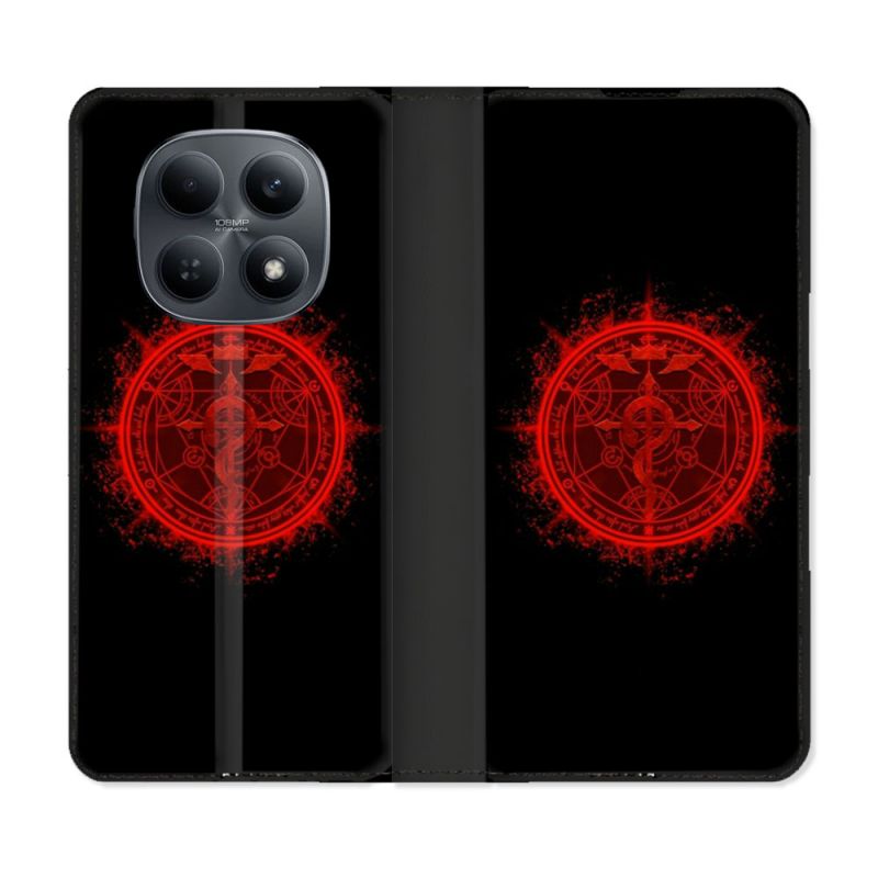 Housse Cuir Portefeuille Pour Xiaomi Redmi Note 15 4G Manga Fullmetal Alchemist Logo