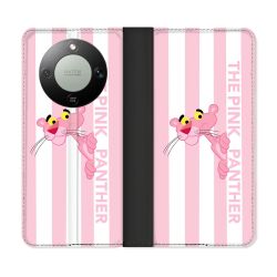 Housse Cuir Portefeuille Pour Honor Magic 8 Lite 5G Panthere Rose