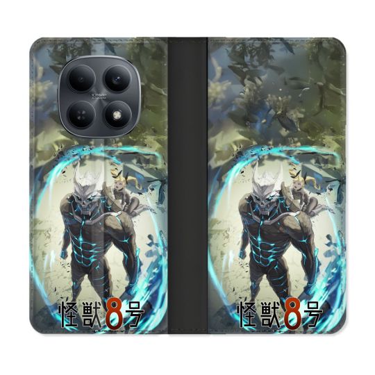 Housse Cuir Portefeuille Pour Xiaomi Redmi Note 15 4G Manga Kaiju N° 8 Kafka Hibino