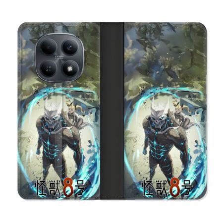 Housse Cuir Portefeuille Pour Xiaomi Redmi Note 15 4G Manga Kaiju N° 8 Kafka Hibino