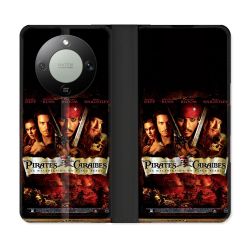 Housse Cuir Portefeuille Pour Honor Magic 8 Lite 5G Pirate Des Caraibes