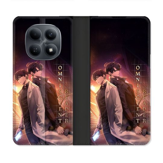Housse Cuir Portefeuille Pour Xiaomi Redmi Note 15 4G Manga Lecteur Omniscient Affiche