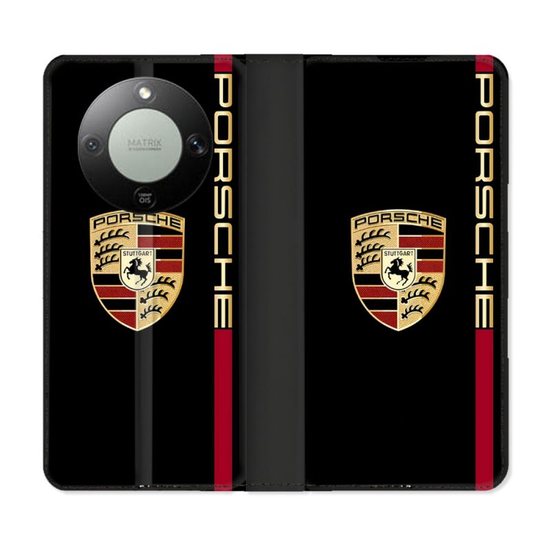 Housse Cuir Portefeuille Pour Honor Magic 8 Lite 5G Porsche Line