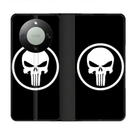 Housse Cuir Portefeuille Pour Honor Magic 8 Lite 5G Punisher
