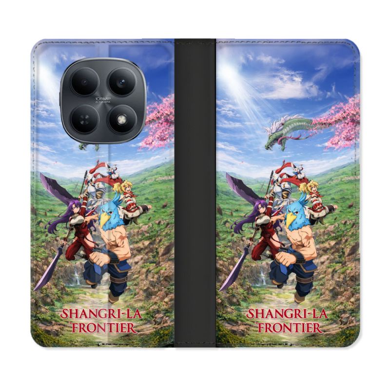 Housse Cuir Portefeuille Pour Xiaomi Redmi Note 15 4G Manga Manga Shangri La Frontier Affiche