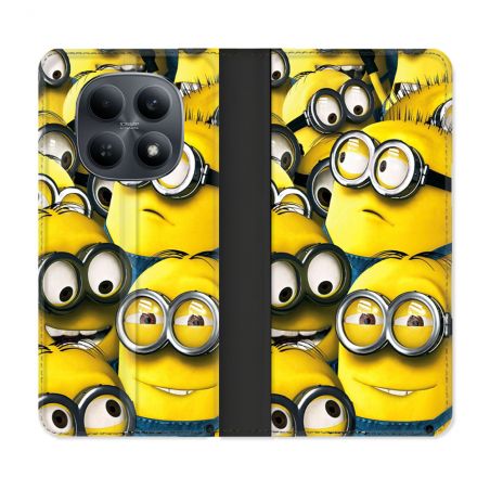 Housse Cuir Portefeuille Pour Xiaomi Redmi Note 15 4G Minions Groupe