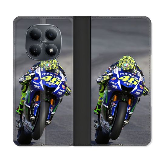 Housse Cuir Portefeuille Pour Xiaomi Redmi Note 15 4G Moto Course GP Wheeling 46