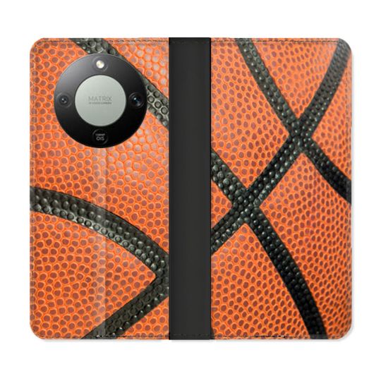 Housse Cuir Portefeuille Pour Honor Magic 8 Lite 5G Sport Ballon Basket