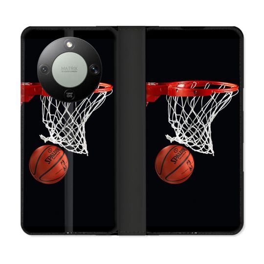 Housse Cuir Portefeuille Pour Honor Magic 8 Lite 5G Sport Basket Panier