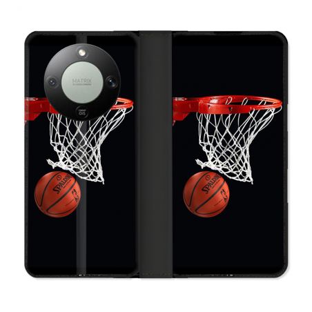 Housse Cuir Portefeuille Pour Honor Magic 8 Lite 5G Sport Basket Panier