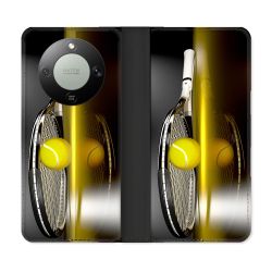 Housse Cuir Portefeuille Pour Honor Magic 8 Lite 5G Sport Tennis Reflet