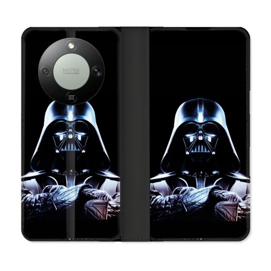 Housse Cuir Portefeuille Pour Honor Magic 8 Lite 5G Star Wars - Dark Vador Noir