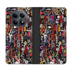 Housse Cuir Portefeuille Pour Xiaomi Redmi Note 15 4G Musique Rock Groupe