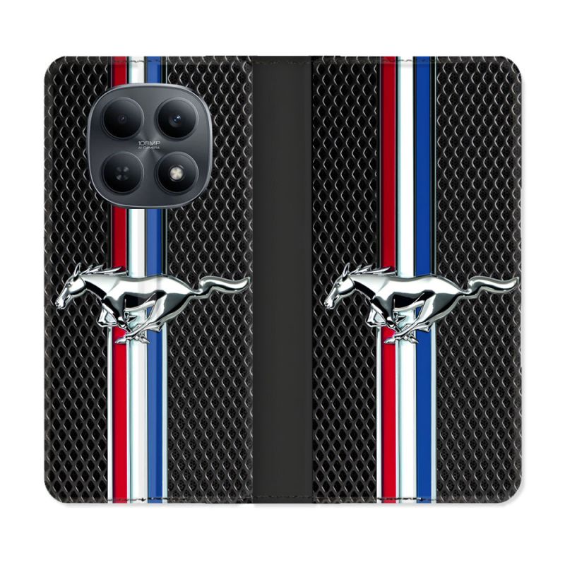 Housse Cuir Portefeuille Pour Xiaomi Redmi Note 15 4G Mustang