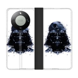 Housse Cuir Portefeuille Pour Honor Magic 8 Lite 5G Star Wars - Dark Vador Blanc