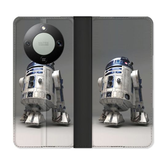 Housse Cuir Portefeuille Pour Honor Magic 8 Lite 5G Star Wars - R2D2
