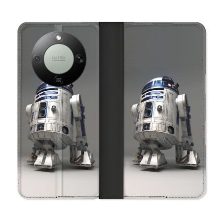 Housse Cuir Portefeuille Pour Honor Magic 8 Lite 5G Star Wars - R2D2