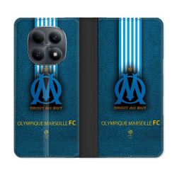 Housse Cuir Portefeuille Pour Xiaomi Redmi Note 15 4G Olympique Marseille OM Bande