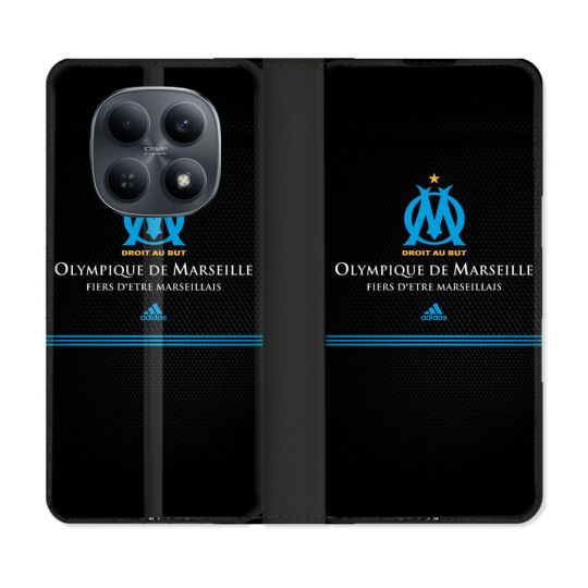 Housse Cuir Portefeuille Pour Xiaomi Redmi Note 15 4G Olympique Marseille OM Fier etre Marseillais