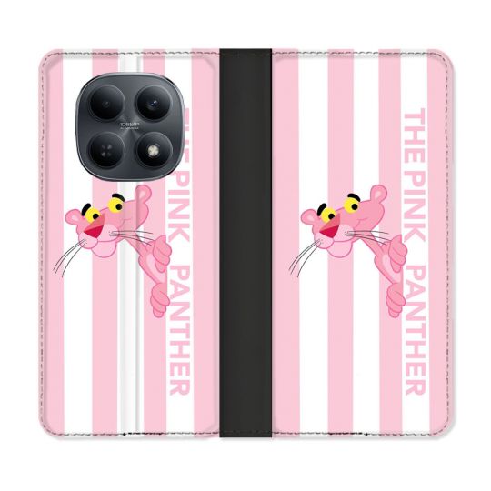 Housse Cuir Portefeuille Pour Xiaomi Redmi Note 15 4G Panthere Rose