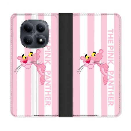 Housse Cuir Portefeuille Pour Xiaomi Redmi Note 15 4G Panthere Rose