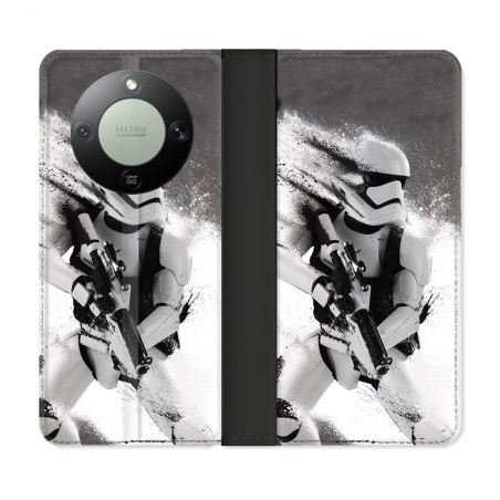Housse Cuir Portefeuille Pour Honor Magic 8 Lite 5G Star Wars - Trooper