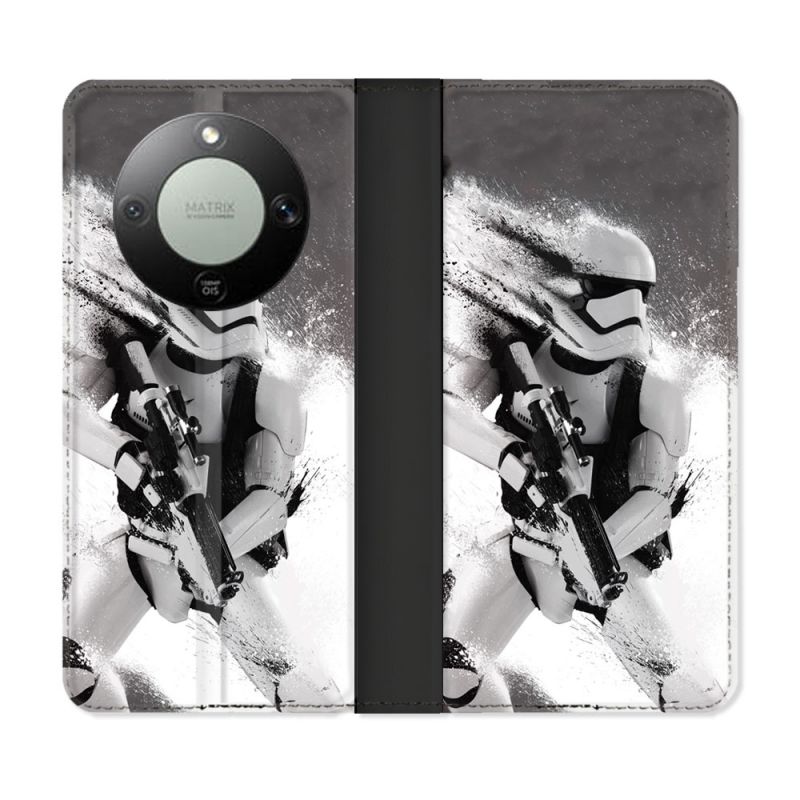 Housse Cuir Portefeuille Pour Honor Magic 8 Lite 5G Star Wars - Trooper