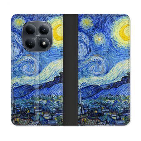 Housse Cuir Portefeuille Pour Xiaomi Redmi Note 15 4G Peinture La nuit étoilée