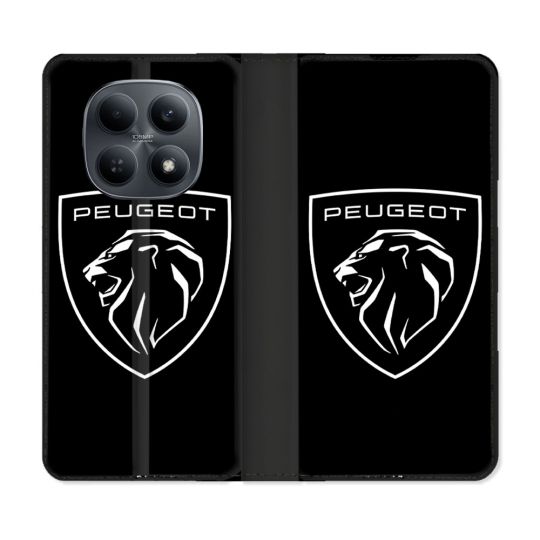 Housse Cuir Portefeuille Pour Xiaomi Redmi Note 15 4G Peugeot