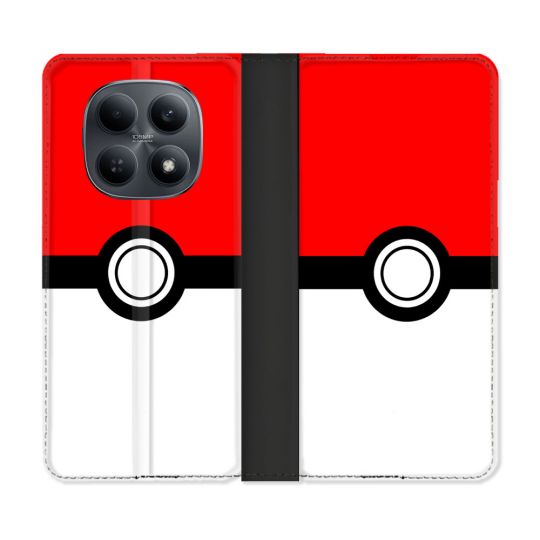 Housse Cuir Portefeuille Pour Xiaomi Redmi Note 15 4G Pokemon Pokeball