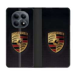 Housse Cuir Portefeuille Pour Xiaomi Redmi Note 15 4G Porsche Carbone