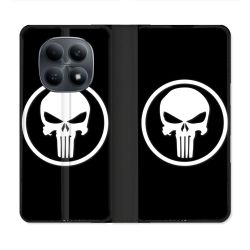 Housse Cuir Portefeuille Pour Xiaomi Redmi Note 15 4G Punisher