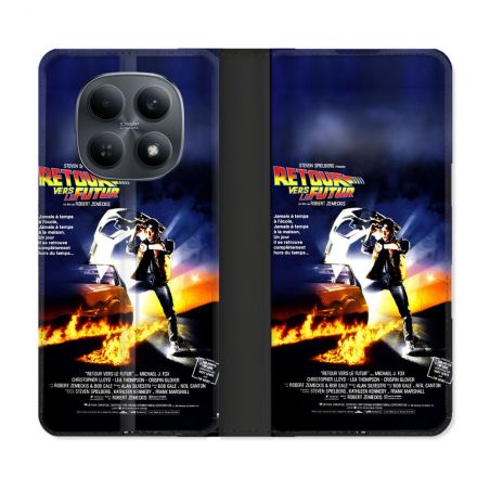 Housse Cuir Portefeuille Pour Xiaomi Redmi Note 15 4G Retour Vers Le Futur Affiche