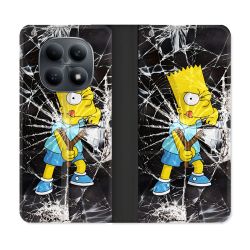 Housse Cuir Portefeuille Pour Xiaomi Redmi Note 15 4G Simpson Bart