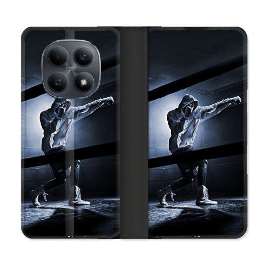 Housse Cuir Portefeuille Pour Xiaomi Redmi Note 15 4G Sport Boxe Poing