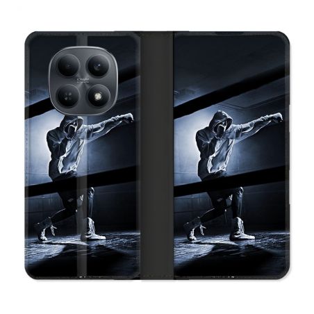 Housse Cuir Portefeuille Pour Xiaomi Redmi Note 15 4G Sport Boxe Poing