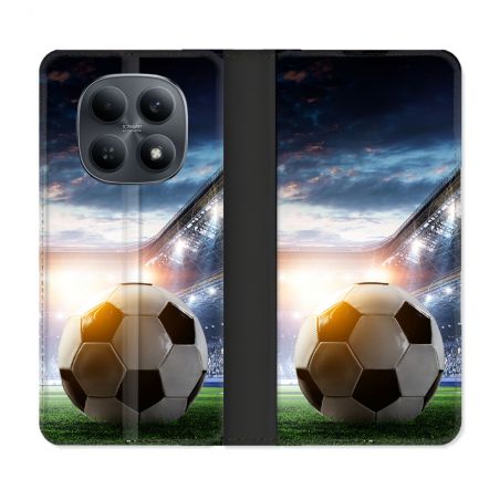 Housse Cuir Portefeuille Pour Xiaomi Redmi Note 15 4G Sport Football Stade