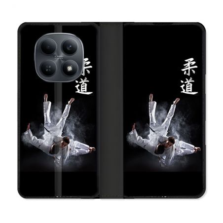 Housse Cuir Portefeuille Pour Xiaomi Redmi Note 15 4G Sport Judo Noir