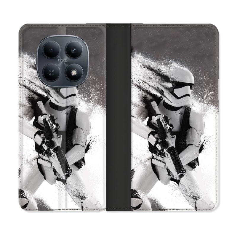 Housse Cuir Portefeuille Pour Xiaomi Redmi Note 15 4G Star Wars - Trooper