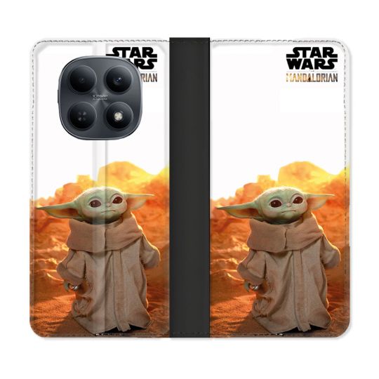 Housse Cuir Portefeuille Pour Xiaomi Redmi Note 15 4G Star Wars - Yoda bebe soleil