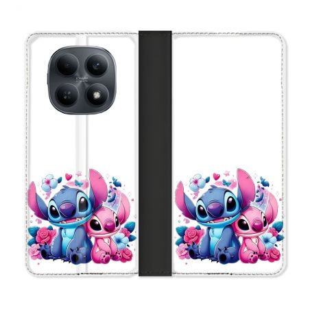 Housse Cuir Portefeuille Pour Xiaomi Redmi Note 15 4G Stitch Love