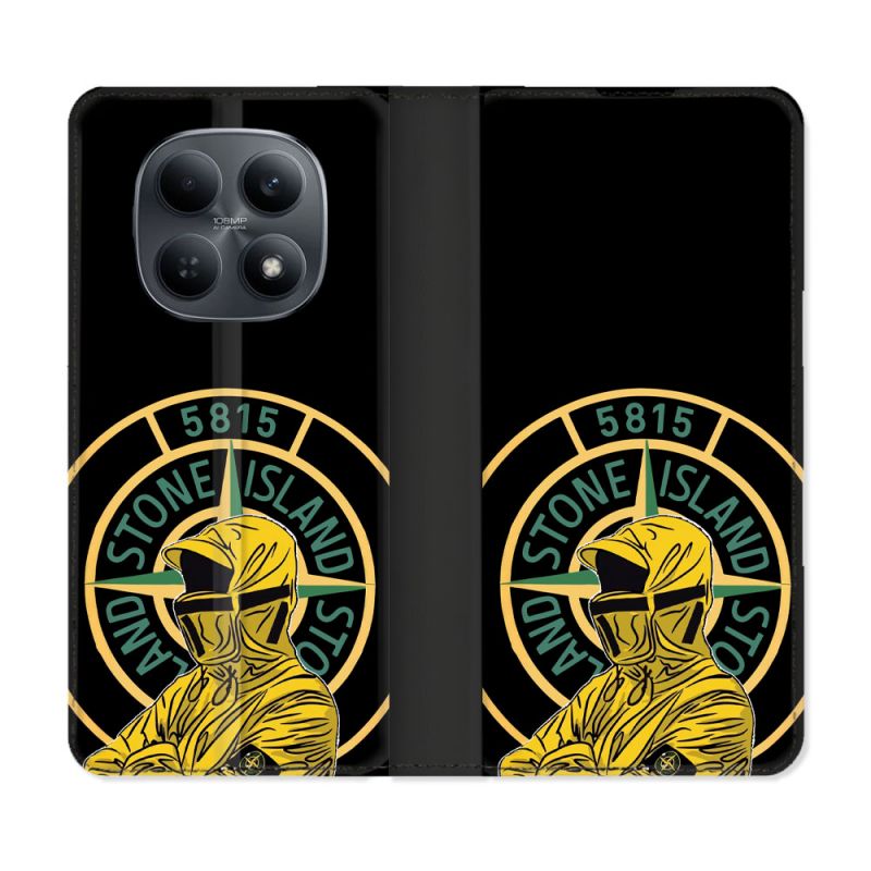 Housse Cuir Portefeuille Pour Xiaomi Redmi Note 15 4G Stone Island Color