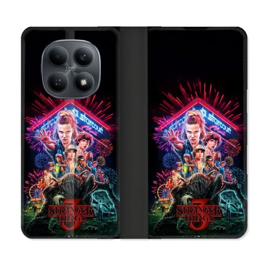 Housse Cuir Portefeuille Pour Xiaomi Redmi Note 15 4G Stranger Things Affiche 3