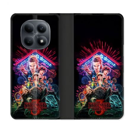 Housse Cuir Portefeuille Pour Xiaomi Redmi Note 15 4G Stranger Things Affiche 3