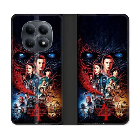 Housse Cuir Portefeuille Pour Xiaomi Redmi Note 15 4G Stranger Things Affiche 4