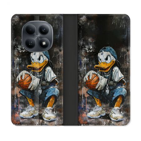 Housse Cuir Portefeuille Pour Xiaomi Redmi Note 15 4G Street Art Donald Duck