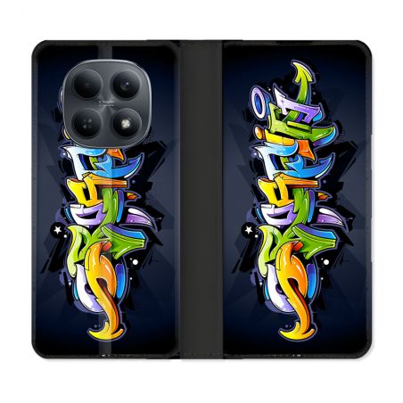 Housse Cuir Portefeuille Pour Xiaomi Redmi Note 15 4G Street Art Graffiti