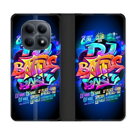 Housse Cuir Portefeuille Pour Xiaomi Redmi Note 15 4G Street Art Rap