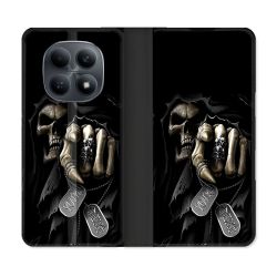 Housse Cuir Portefeuille Pour Xiaomi Redmi Note 15 4G Tete de Mort Your Next